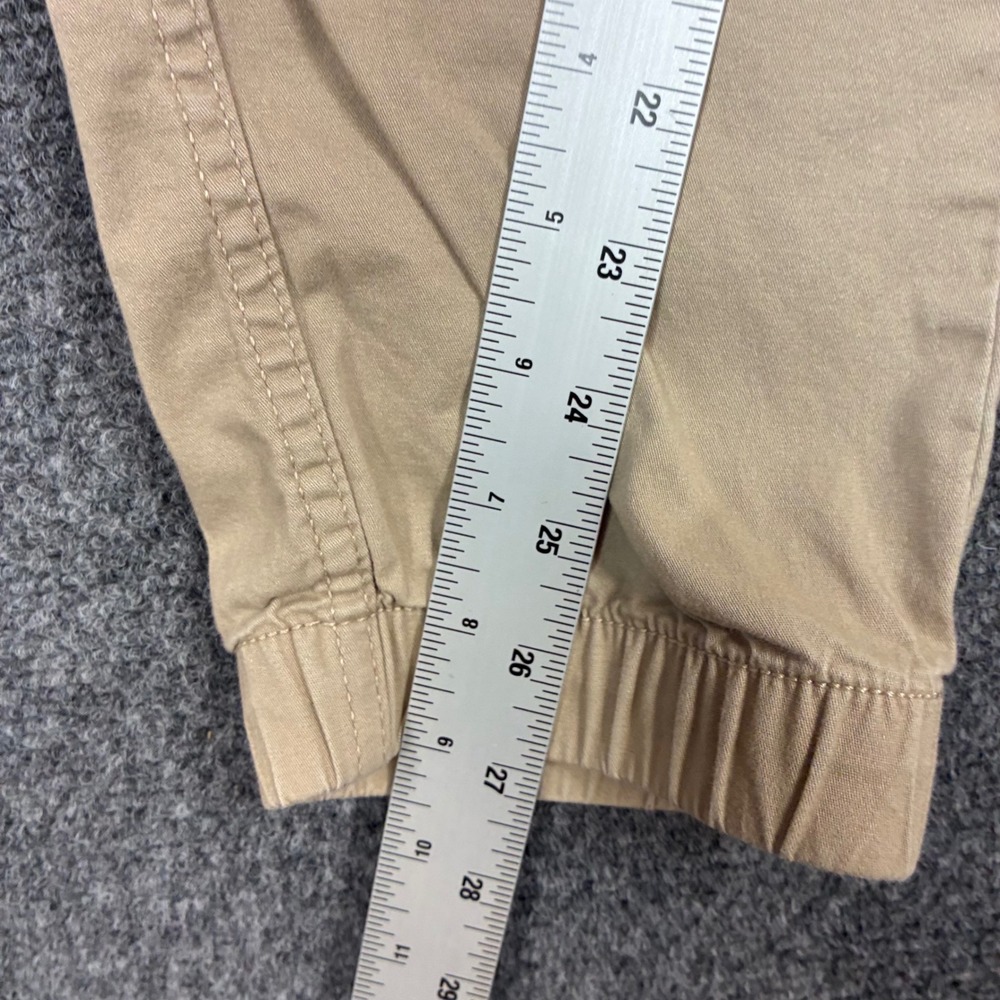 Gap Mens Size Medium 31x27 Khaki Jogger Pants Tan Elastic Waist Drawstring - Picture 5 of 8